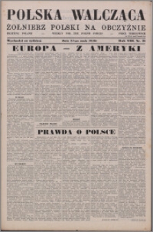 Polska Walcząca - Żołnierz Polski na Obczyźnie 1946.05.25, R. 8 nr 21