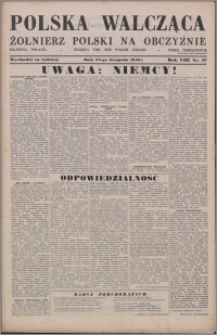 Polska Walcząca - Żołnierz Polski na Obczyźnie 1946.11.23, R. 8 nr 47