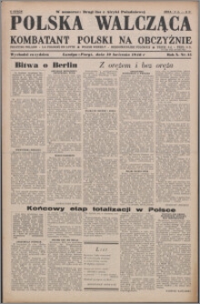 Polska Walcząca - Kombatant Polski na Obczyźnie 1948.04.10, R. 10 nr 15
