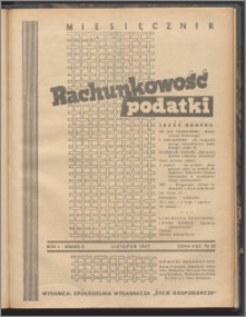 Rachunkowość - Podatki 1947, R. 1 nr 5