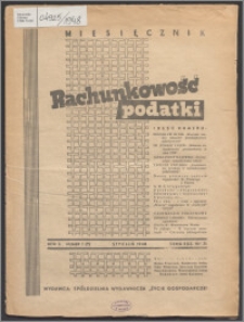 Rachunkowość - Podatki 1948, R. 2 nr 1 (7)