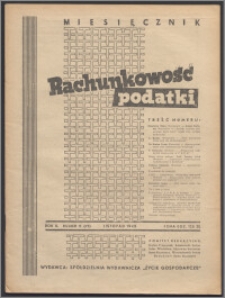 Rachunkowość - Podatki 1948, R. 2 nr 11 (17)