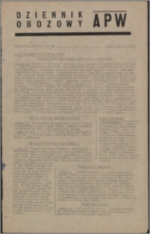 Dziennik Obozowy APW 1945.01.03, R. 2 nr 2