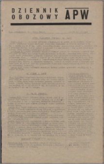 Dziennik Obozowy APW 1945.01.22, R. 2 nr 16