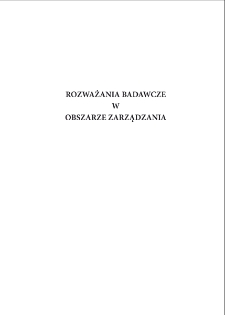 Rozważania badawcze w obszarze zarządzania