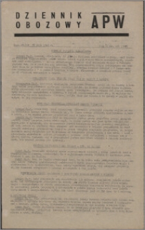 Dziennik Obozowy APW 1945.05.25, R. 2 nr 116