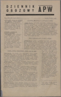 Dziennik Obozowy APW 1945.07.25, R. 2 nr 152