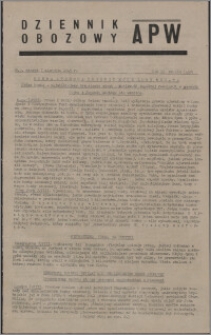 Dziennik Obozowy APW 1945.08.07, R. 2 nr 163