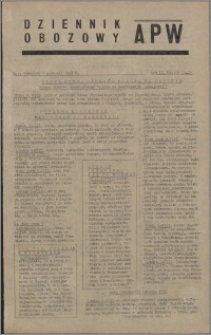 Dziennik Obozowy APW 1945.08.09, R. 2 nr 165