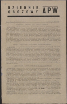 Dziennik Obozowy APW 1945.09.28, R. 2 nr 206