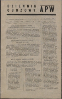 Dziennik Obozowy APW 1945.12.08, R. 2 nr 266