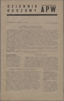 Dziennik Obozowy APW 1945.12.27, R. 2 nr 279