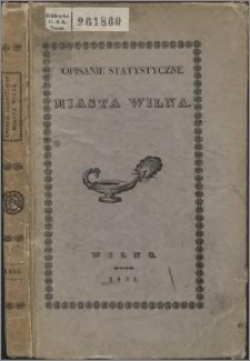 Opisanie statystyczne miasta Wilna