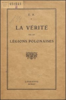 La vérité sur les légions polonaises