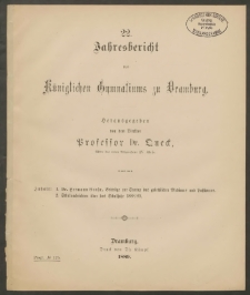22. Jahresbericht des Königlichen Gymnasiums zu Dramburg