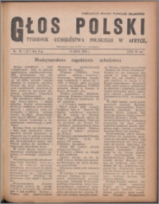 Głos Polski : tygodnik uchdźstwa polskiego w Afryce 1946, R. 2 nr 19 (32)