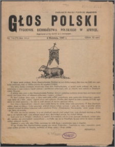 Głos Polski : tygodnik uchdźstwa polskiego w Afryce 1947, R. 3 nr 14 (77)