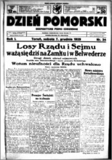 Dzień Pomorski, 1929.12.07, R. 1 nr 24