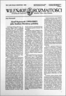 Wileńskie Rozmaitości 2001 nr 3 (65) maj-czerwiec