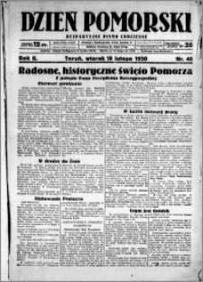 Dzień Pomorski, 1930.02.18, R. 2 nr 40