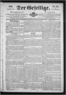 Der Gesellige : Graudenzer Zeitung 1890.07.02, Jg. 64, No. 151
