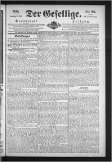 Der Gesellige : Graudenzer Zeitung 1890.07.13, Jg. 65, No. 161