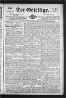 Der Gesellige : Graudenzer Zeitung 1890.07.25, Jg. 65, No. 171