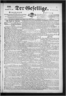 Der Gesellige : Graudenzer Zeitung 1890.07.26, Jg. 65, No. 172