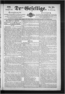 Der Gesellige : Graudenzer Zeitung 1890.07.29, Jg. 65, No. 174