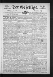 Der Gesellige : Graudenzer Zeitung 1890.08.02, Jg. 65, No. 178