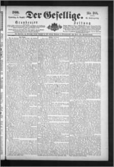 Der Gesellige : Graudenzer Zeitung 1890.08.14, Jg. 65, No. 188