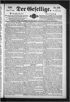 Der Gesellige : Graudenzer Zeitung 1890.08.15, Jg. 65, No. 189