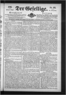 Der Gesellige : Graudenzer Zeitung 1890.08.22, Jg. 65, No. 195