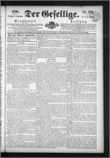 Der Gesellige : Graudenzer Zeitung 1890.09.02, Jg. 65, No. 204