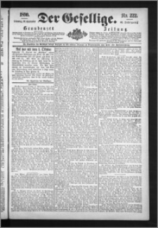 Der Gesellige : Graudenzer Zeitung 1890.09.23, Jg. 65, No. 222