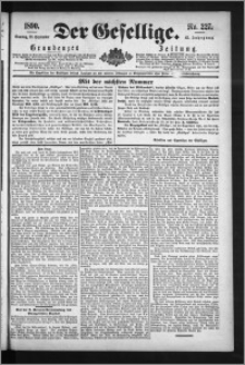 Der Gesellige : Graudenzer Zeitung 1890.09.28, Jg. 65, No. 227