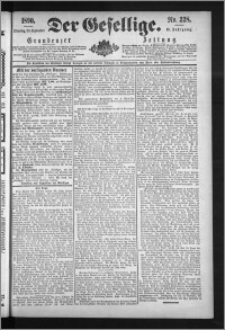 Der Gesellige : Graudenzer Zeitung 1890.09.30, Jg. 65, No. 228