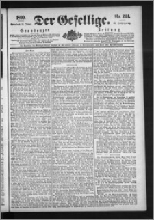 Der Gesellige : Graudenzer Zeitung 1890.10.18, Jg. 65, No. 244
