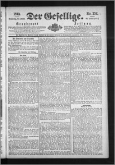 Der Gesellige : Graudenzer Zeitung 1890.10.30, Jg. 65, No. 254