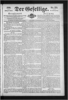 Der Gesellige : Graudenzer Zeitung 1890.10.31, Jg. 65, No. 255