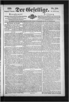 Der Gesellige : Graudenzer Zeitung 1890.11.06, Jg. 65, No. 260