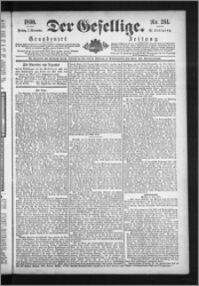 Der Gesellige : Graudenzer Zeitung 1890.11.07, Jg. 65, No. 261