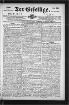 Der Gesellige : Graudenzer Zeitung 1890.11.19, Jg. 65, No. 271