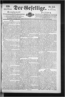 Der Gesellige : Graudenzer Zeitung 1890.11.21, Jg. 65, No. 273