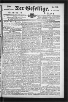 Der Gesellige : Graudenzer Zeitung 1890.11.26, Jg. 65, No. 277