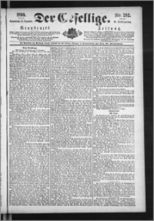 Der Gesellige : Graudenzer Zeitung 1890.12.13, Jg. 65, No. 292
