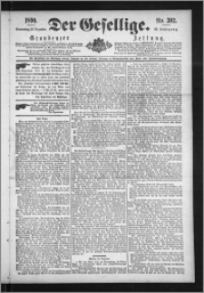 Der Gesellige : Graudenzer Zeitung 1890.12.25, Jg. 65, No. 302