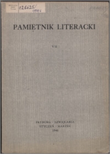 Pamiętnik Literacki 1946, T. 7