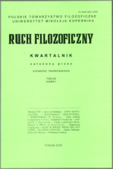 Ruch Filozoficzny. T. 62, nr 1