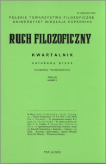 Ruch Filozoficzny. T. 62, nr 3